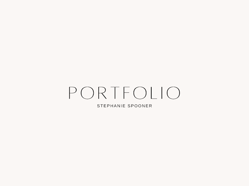 Cover image for Portfolio- Stephanie Spooner
