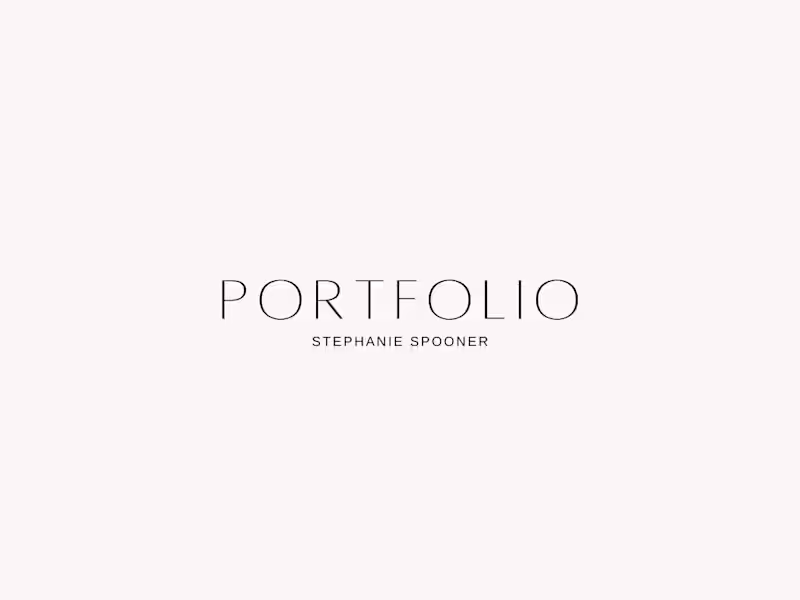Cover image for Portfolio- Stephanie Spooner