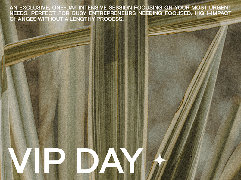 Cover image for VIP Day (Design Intensive)