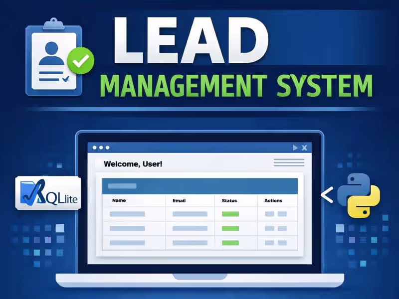 Cover image for Lead Management System with User Authentication –Python & SQLite