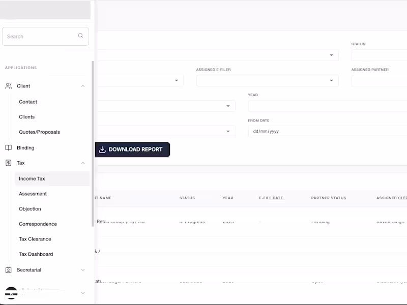 Cover image for Internal Ops Tool for accountancy Firm