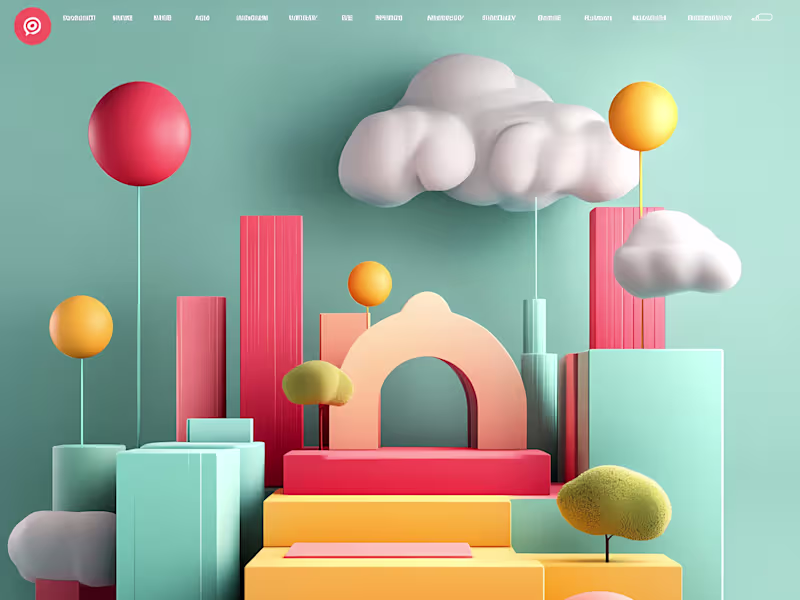 Cover image for Modern 3D interactive website with audio