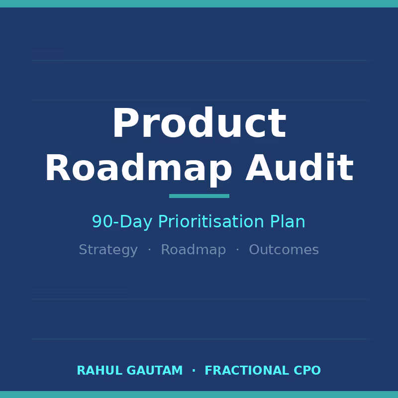 Cover image for Product Roadmap Audit & 90-Day Prioritisation Plan