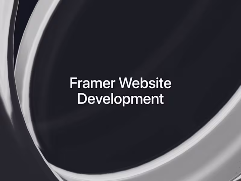 Cover image for Web design & development