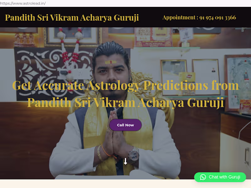 Cover image for Astrology Consultation Website ✨ Designed and developed a pr...