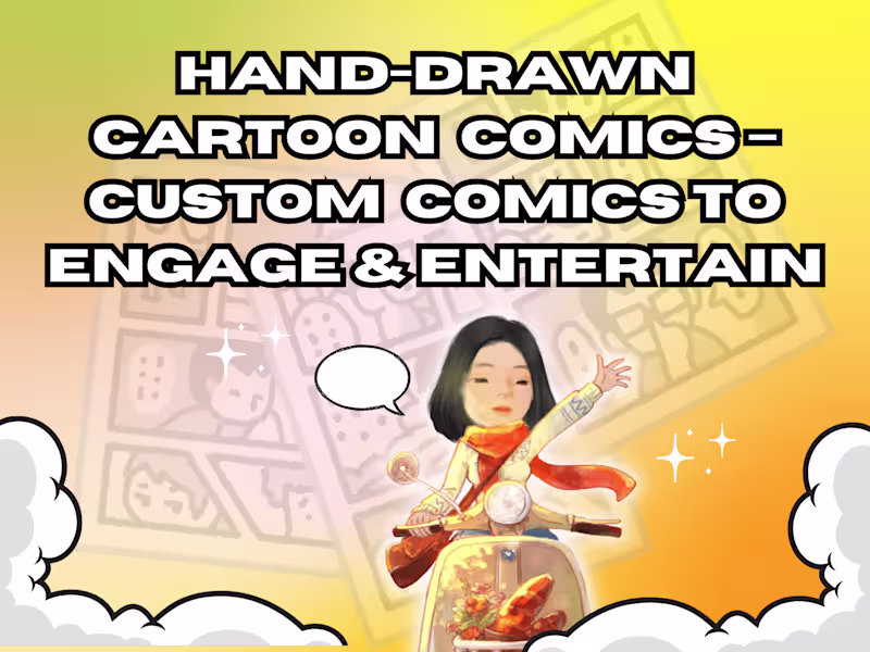 Cover image for Custom Hand-Drawn Cartoon Comics for Social Media