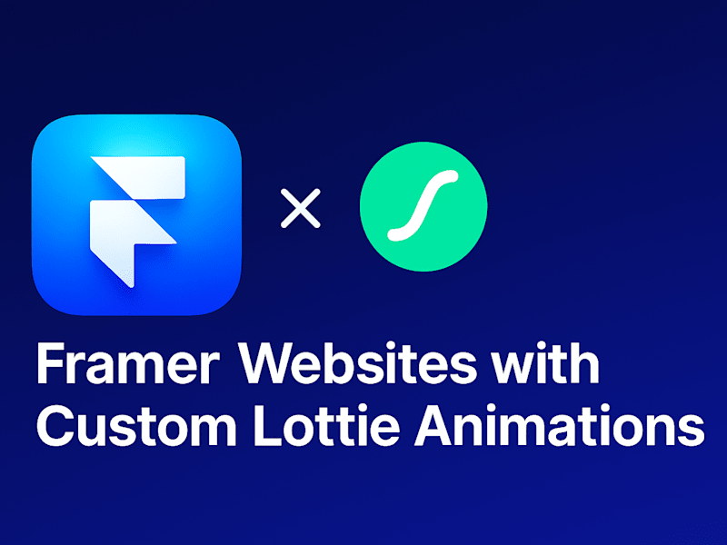 Cover image for Framer Websites with Custom Lottie Animations