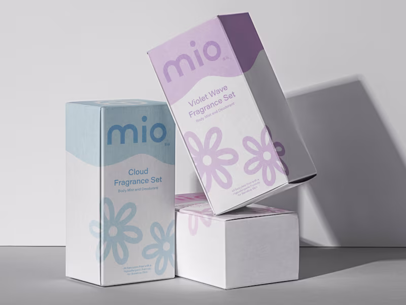 Cover image for mio branding and packaging design