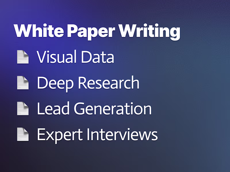 Cover image for White Paper Writing