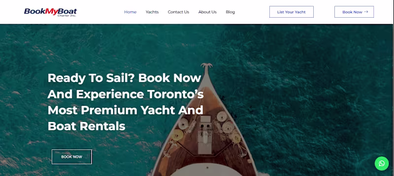 Cover image for BookMyBoat – Custom WordPress Boat Rental Platform