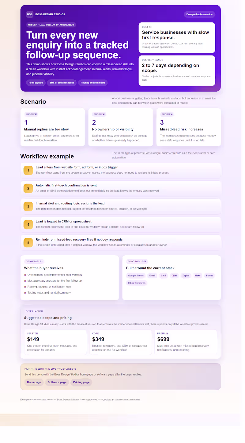 Cover image for Lead Follow-Up Automation Demo