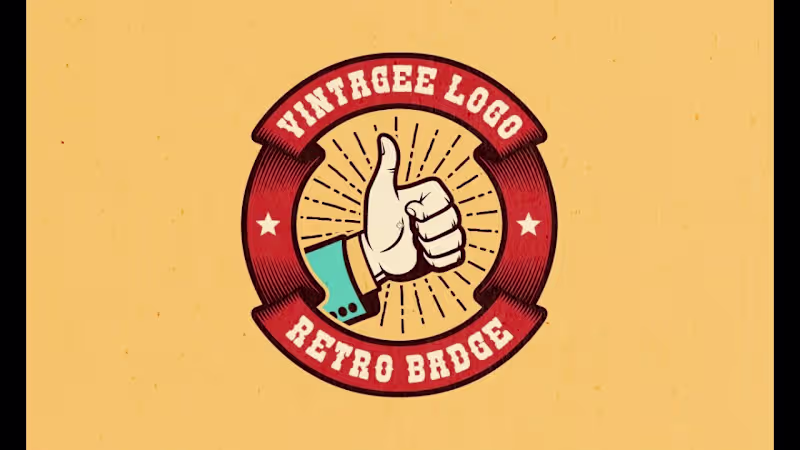 Cover image for Retro style logos and badges for different projects