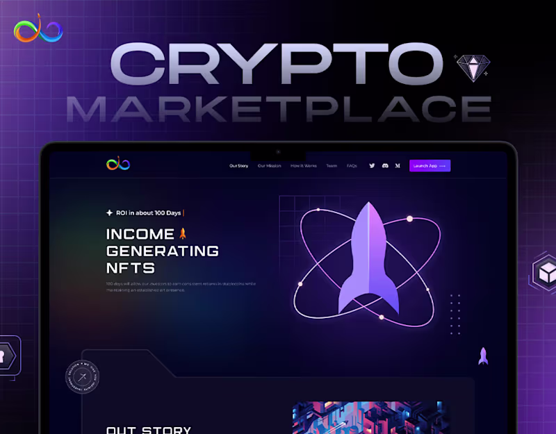 Cover image for Cypto marketplace website