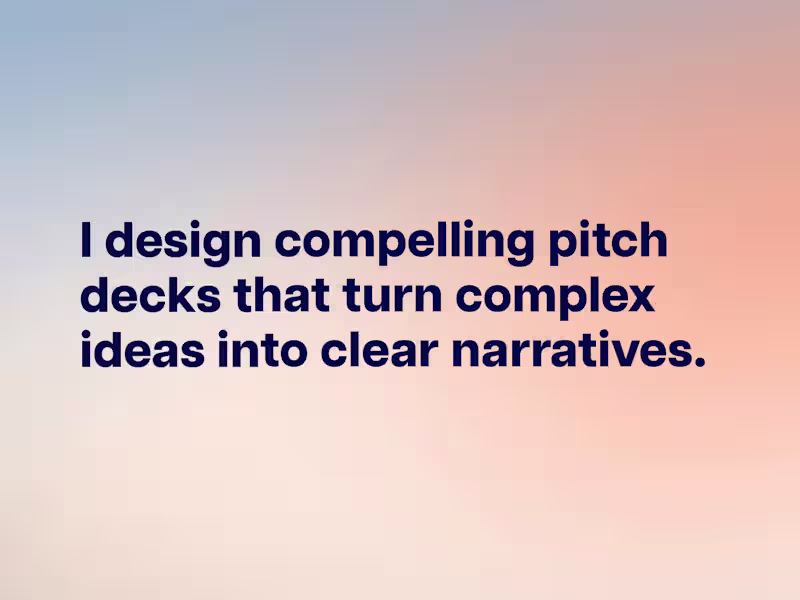 Cover image for Branded Presentation & Pitch Deck Design