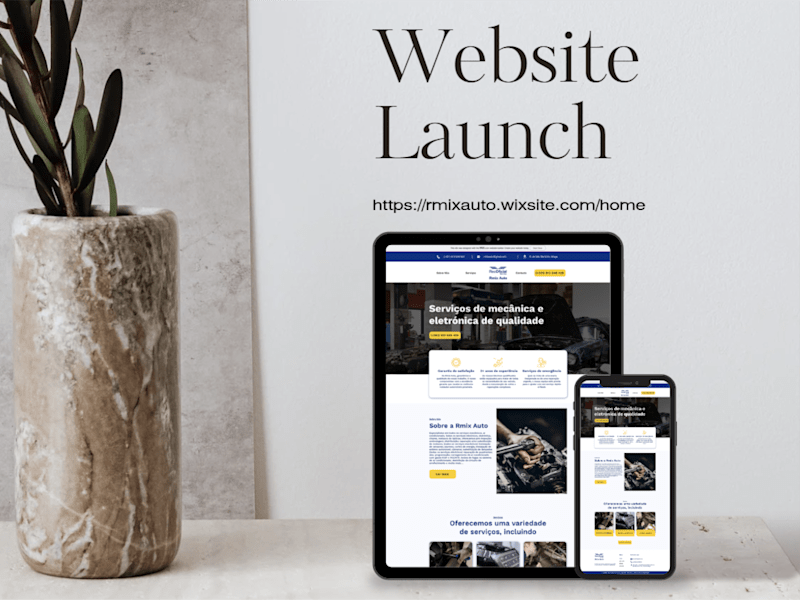 Cover image for Wix Website Design for Auto Service Company