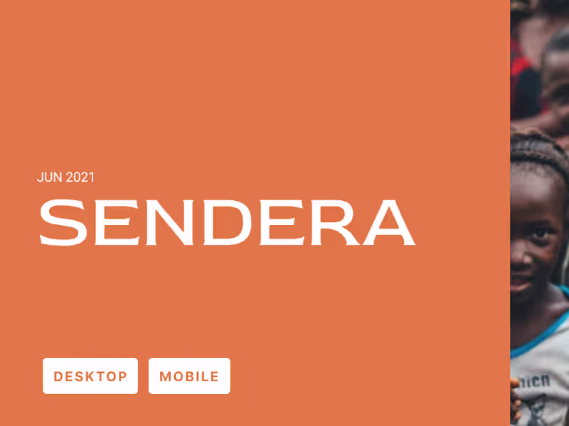 Cover image for Sendera UI/UX Design
