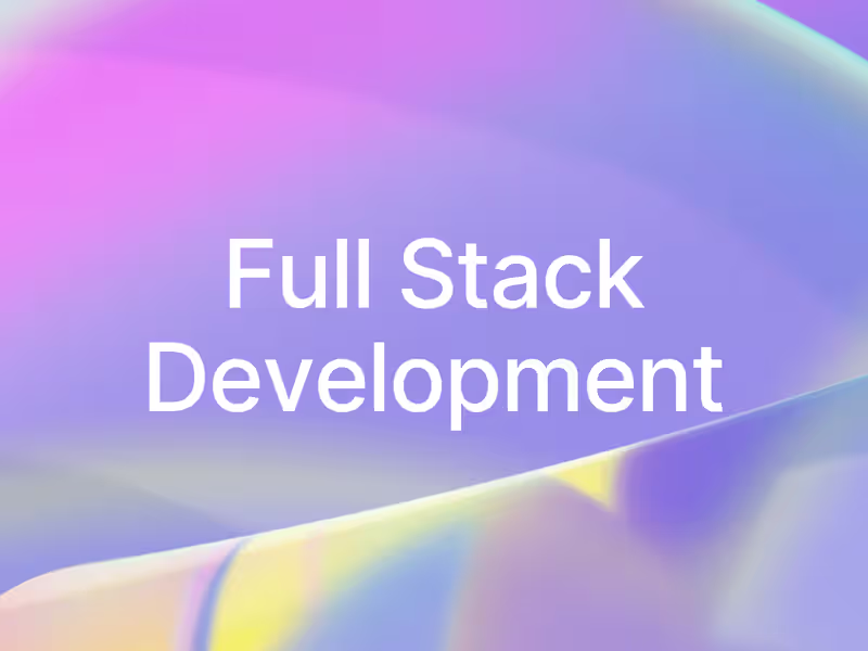 Cover image for Full-Stack Web Development
