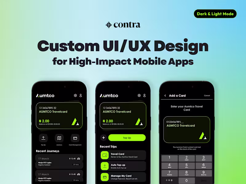 Cover image for Custom UI/UX Design for High-Performing Mobile Apps