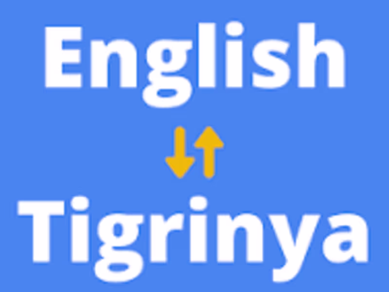 Cover image for English to Tigrinya Translation (why philosophy)