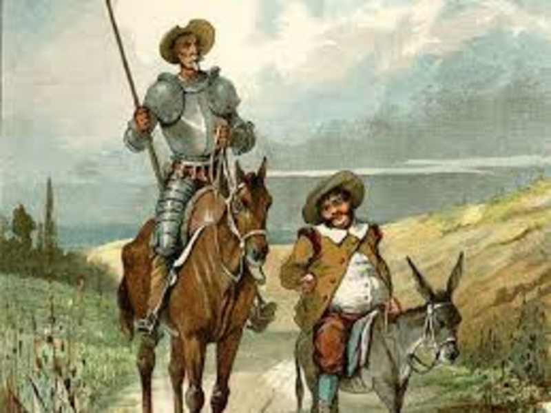 Cover image for Don Quijote, a genetleman from La Mancha