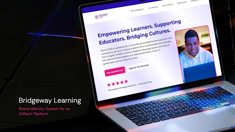Cover image for Bridgeway Learning – EdTech Brand Identity Design