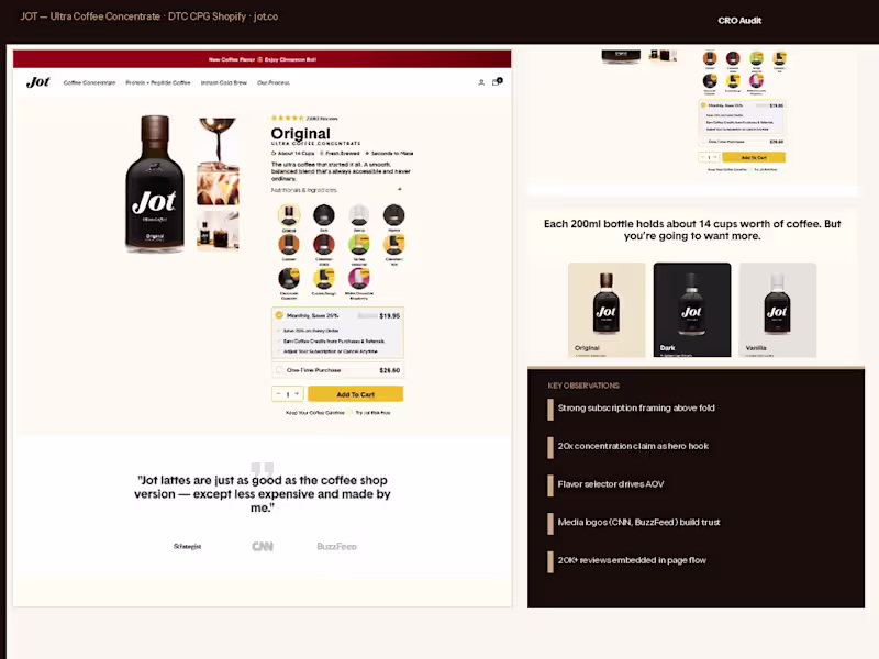 Cover image for JOT Coffee

Jot already had proof.