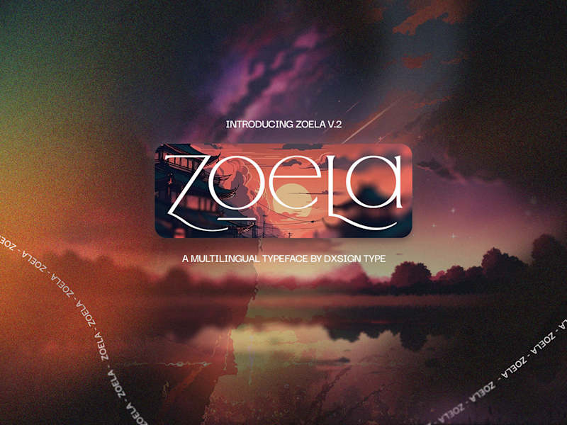 Cover image for Zoela Custom Font