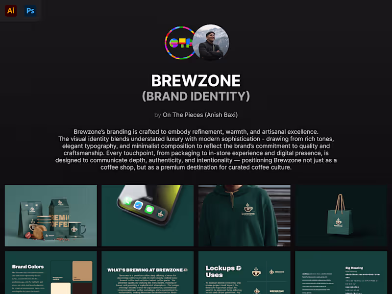 Cover image for Brand Identity Design - Brewzone