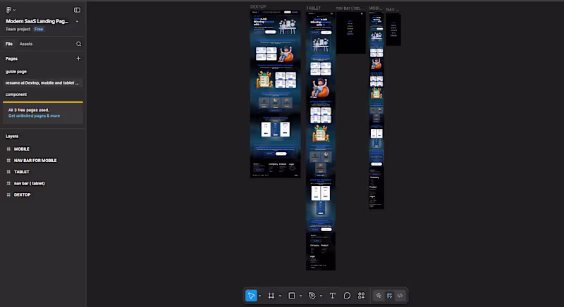 Cover image for I will design a clean, modern landing page in Figma