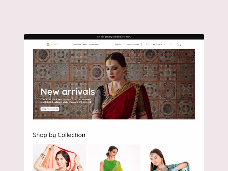 Cover image for Traditional Sari E-Commerce