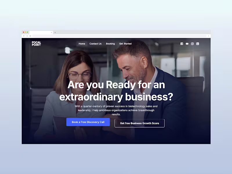 Cover image for FocalPoint Business Coach website 