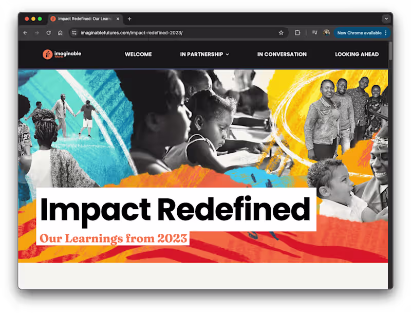 Cover image for Imaginable Futures Impact Redefined