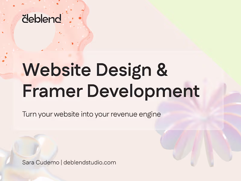 Cover image for Website Design & Framer Development