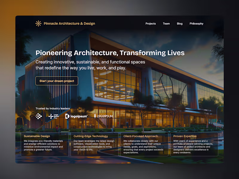 Cover image for Architectural company website