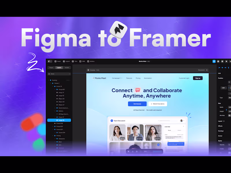 Cover image for Figma to Framer Conversion