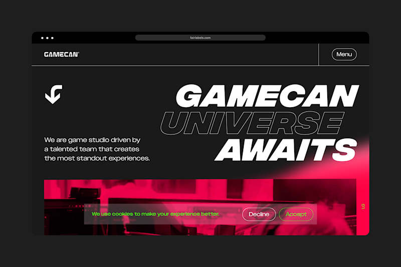 Cover image for Gamecan — Web Design :: Behance