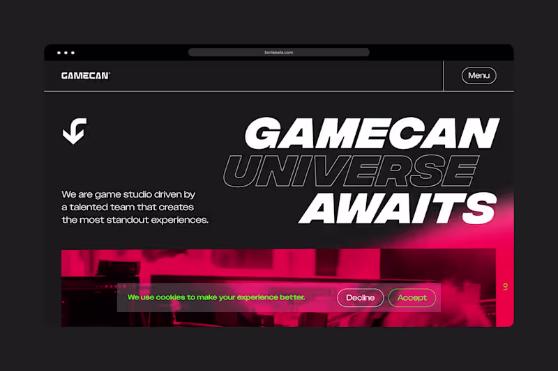 Cover image for Gamecan — Web Design :: Behance