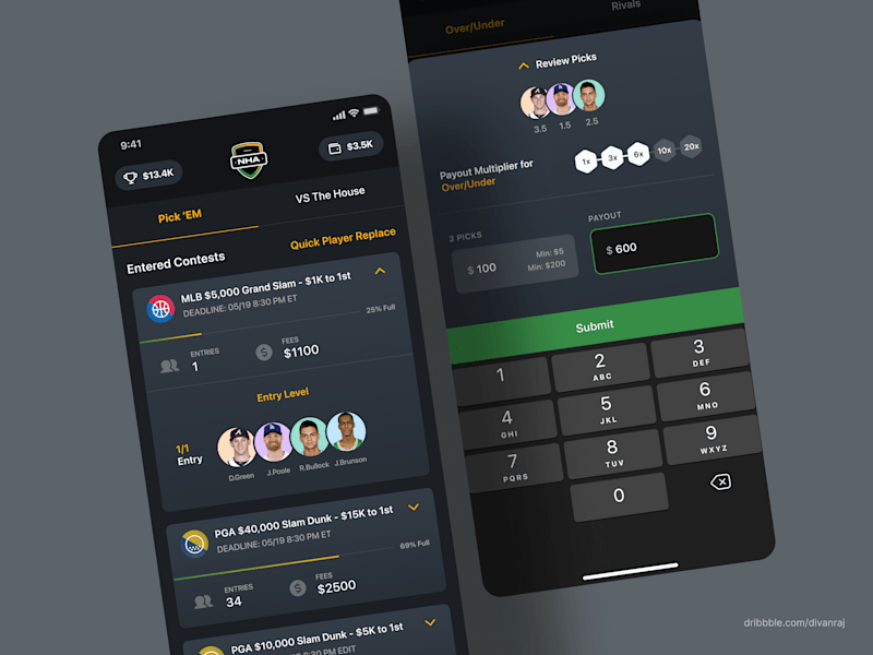 Cover image for NHA Sports Betting App Redesign