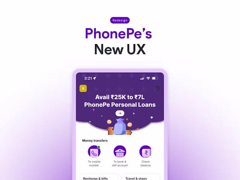 Cover image for PhonePe App UX Overhaul