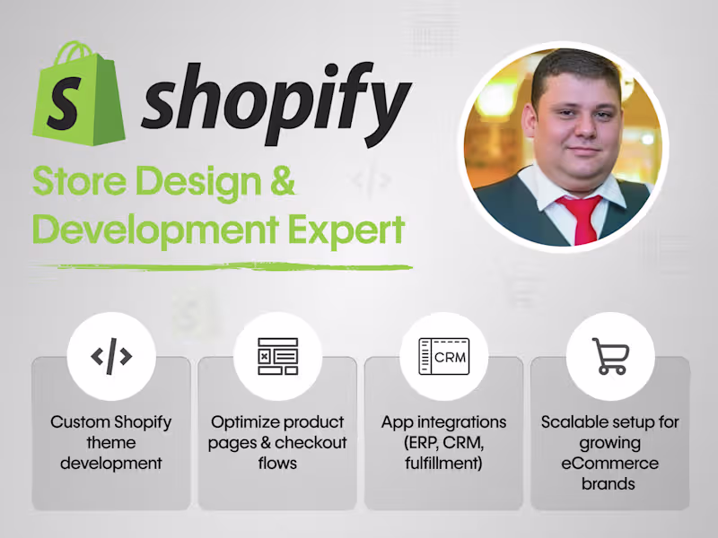 Cover image for Shopify Store Setup & Custom Development Expert