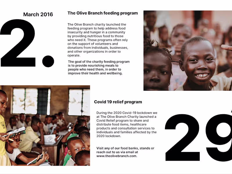 Cover image for The Olive Branch Charity 
