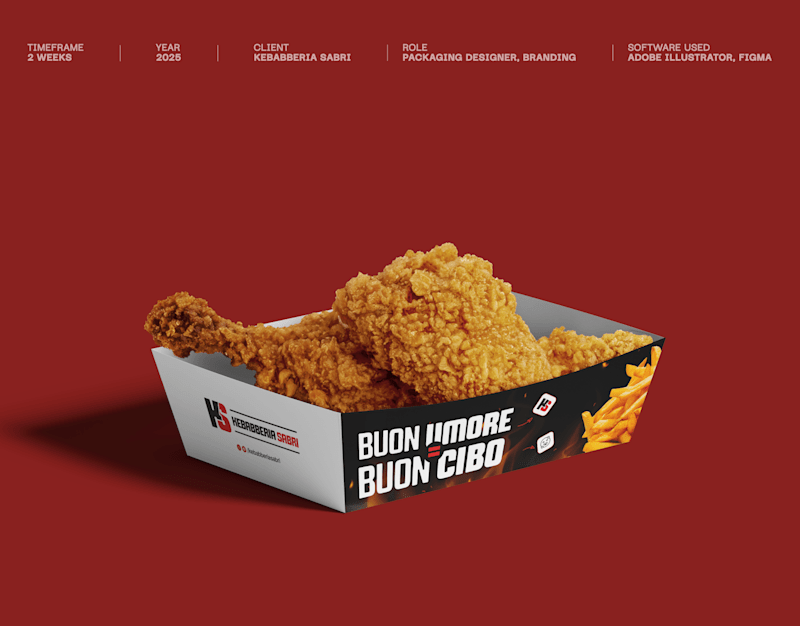Cover image for Kebabberia Sabri – Bold & Spicy Packaging Design