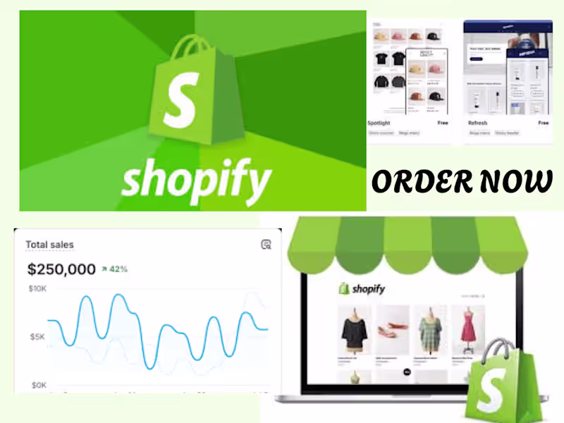 Cover image for I will design shopify dropshipping store or shopify website