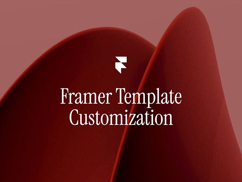 Cover image for Framer Template Customization