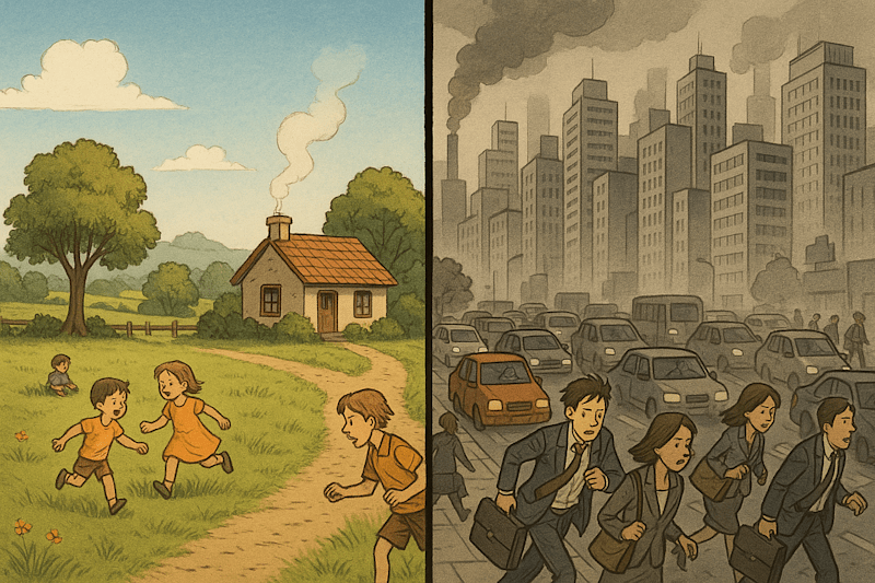 Cover image for City vs. Village: A Personal Reflection