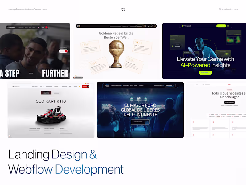 Cover image for Landing Design & Webflow Development