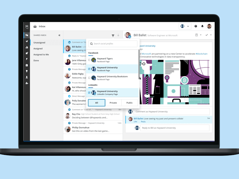 Cover image for Hootsuite Inbox - UX design and UX research