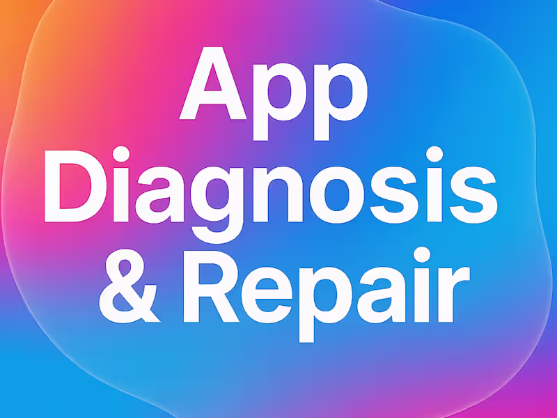 Cover image for App Diagnosis & Repair