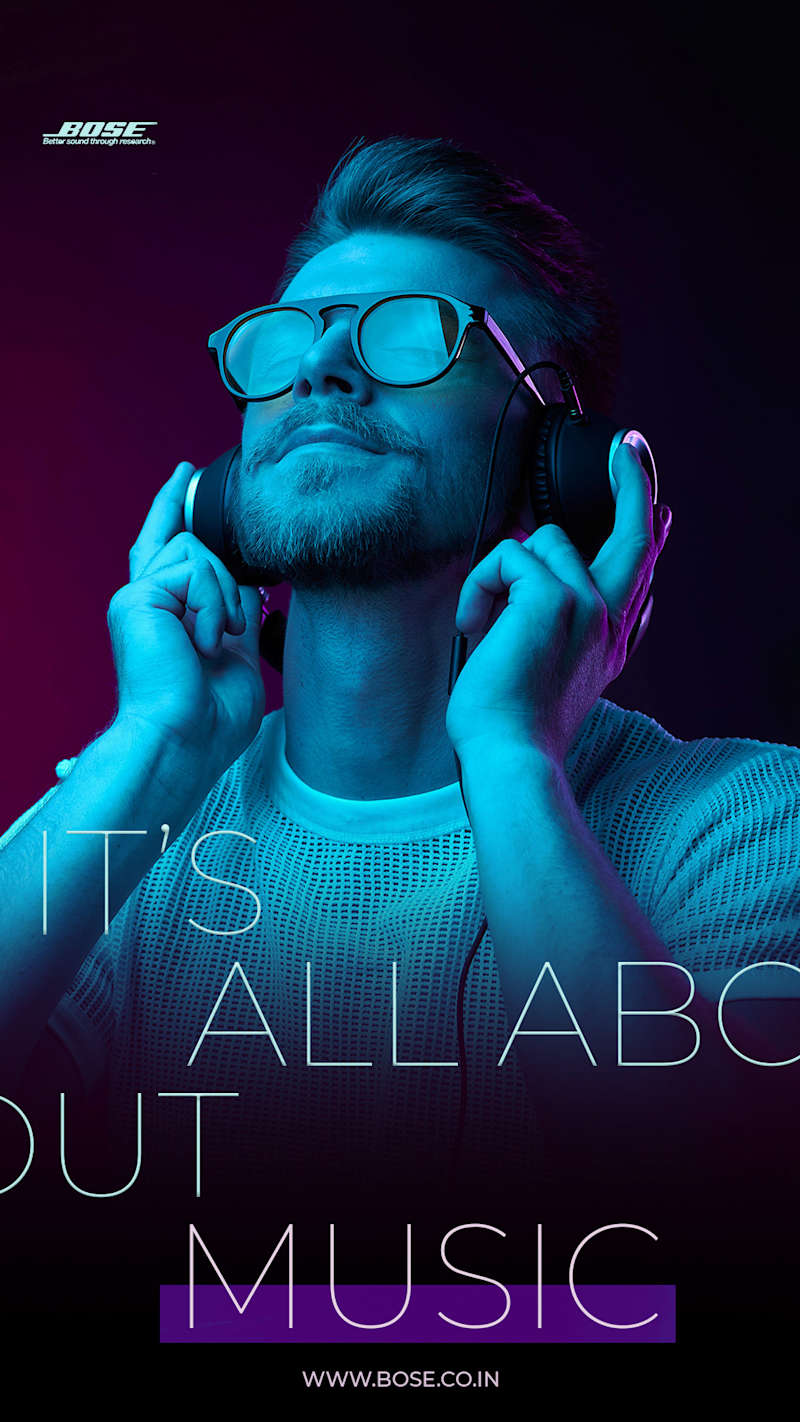 Cover image for BOSE MUSIC AD on Behance