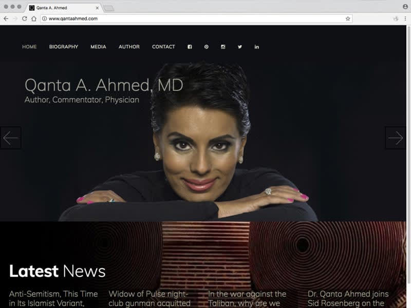 Cover image for Qanta Ahmed website